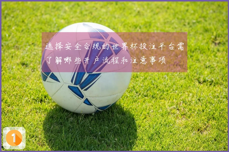 选择安全合规的世界杯投注平台需了解哪些开户流程和注意事项